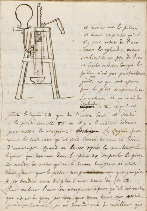 Christiaan-Huygens-Diagram-of-Pneumatic-Engine-1663-Ink-on-paper-210-150.png